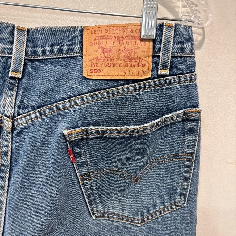 Vintage Levi’s 550 Relaxed Fit 1998 Cotton Jeans Men’s Size W36xL34